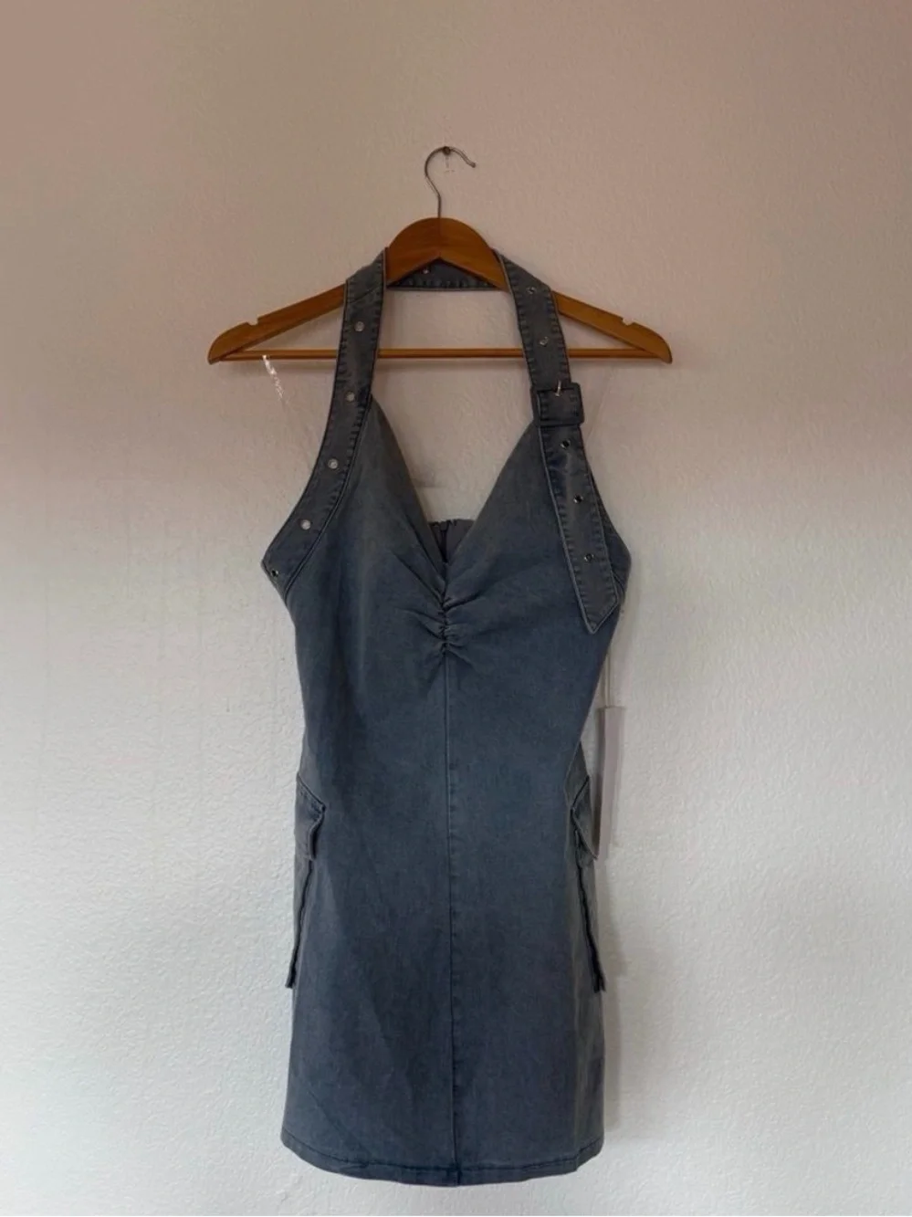 Denim mini dress - Picture 3 of 3